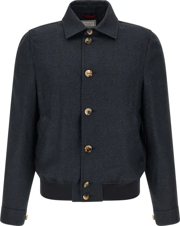 Blue Sisal Biker Jacket