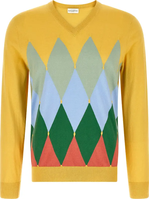 Bicolor Cotton Cardigan