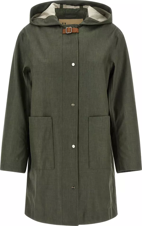 Bicolor Linen Coat