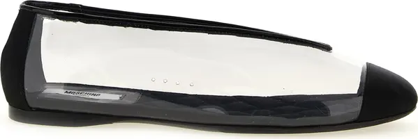 Black Pvc Ballet Flats