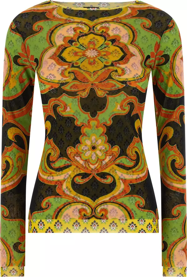 Multicolor Polyamide Cardigan