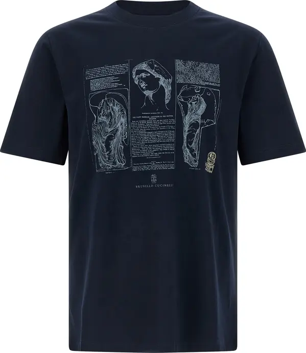 Blue Cotton T-Shirt