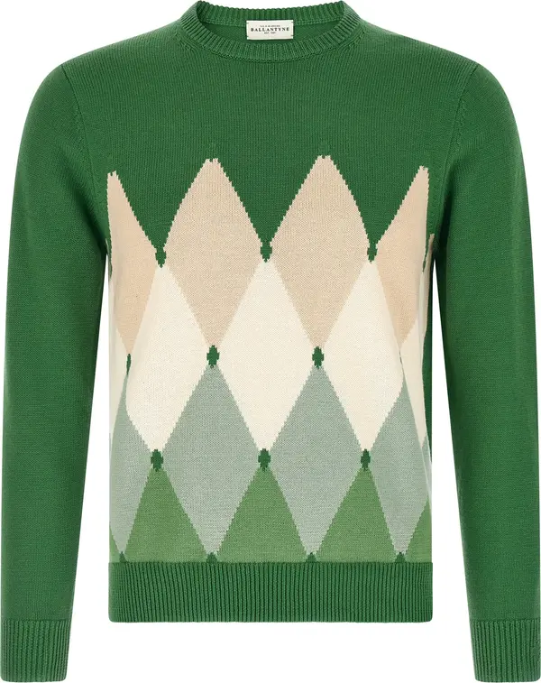 Bicolor Cotton Cardigan