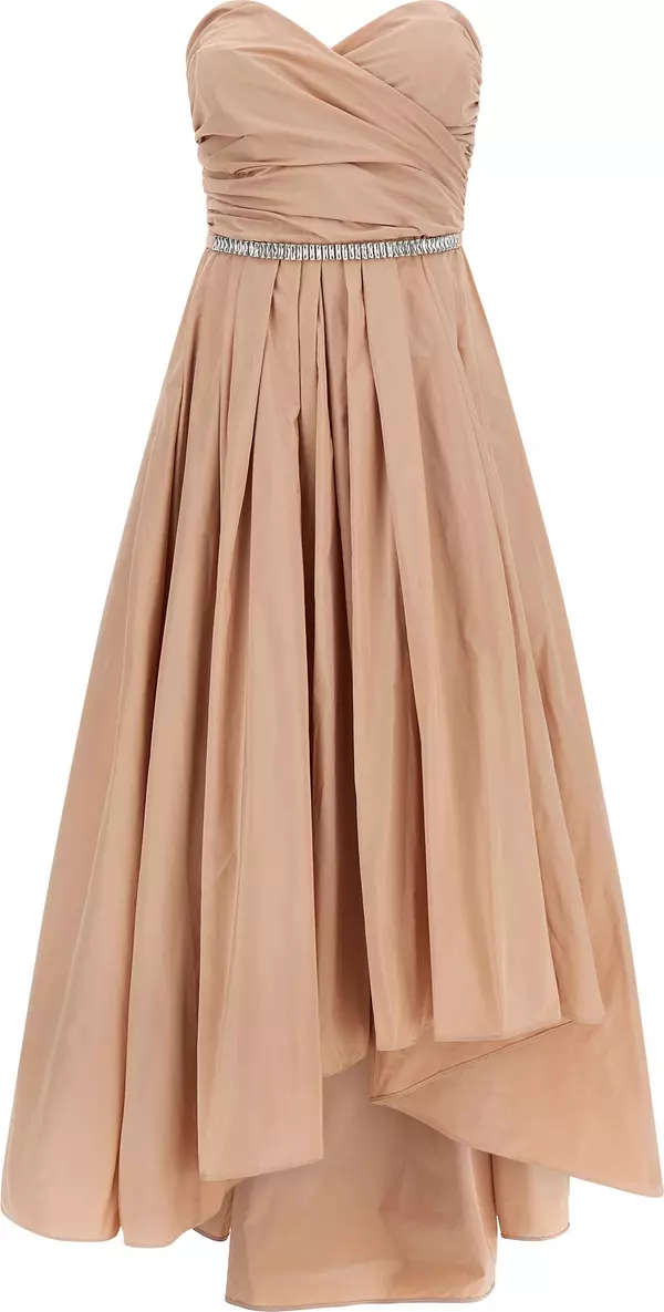Multicolor Polyester Long Dress