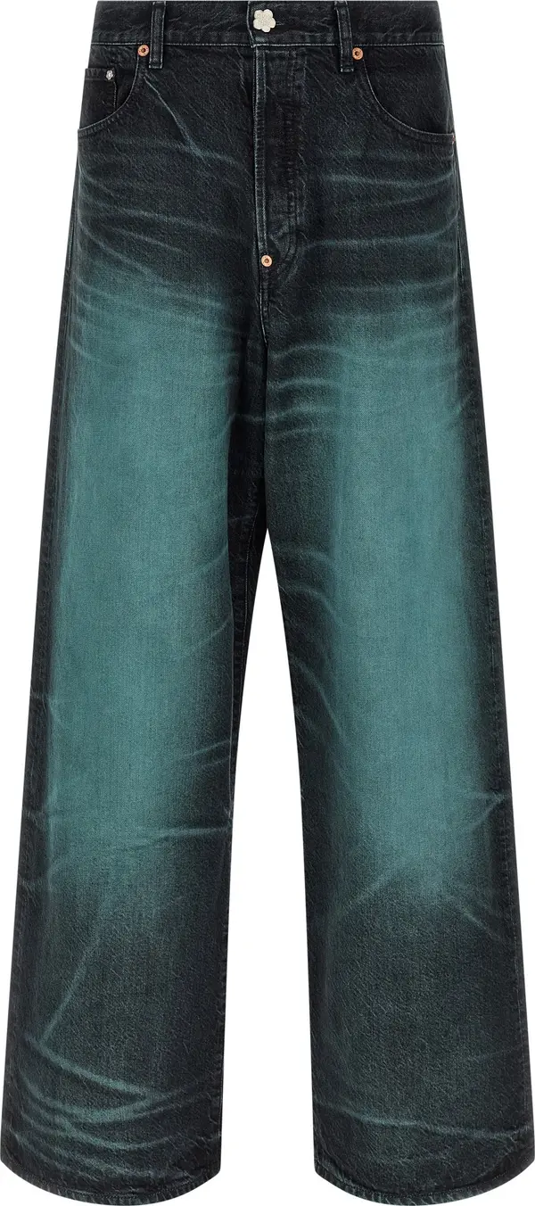 Blue Cotton Jeans Denim
