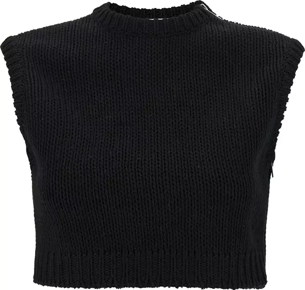 Black Cotton Cardigan