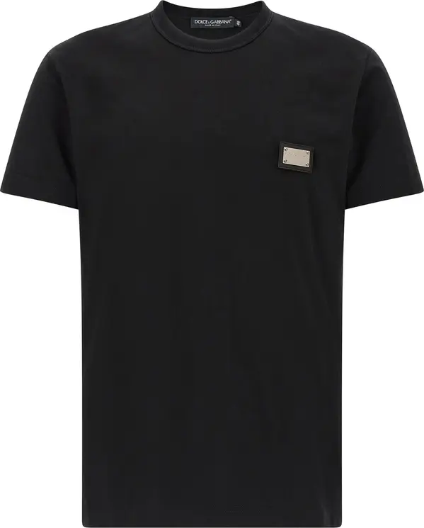 Black Cotton T-Shirt