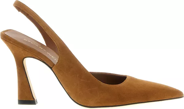 Brown Goatskin High Heel Pumps