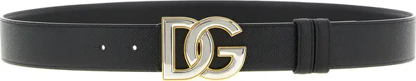 Black Calfskin Regular Belt