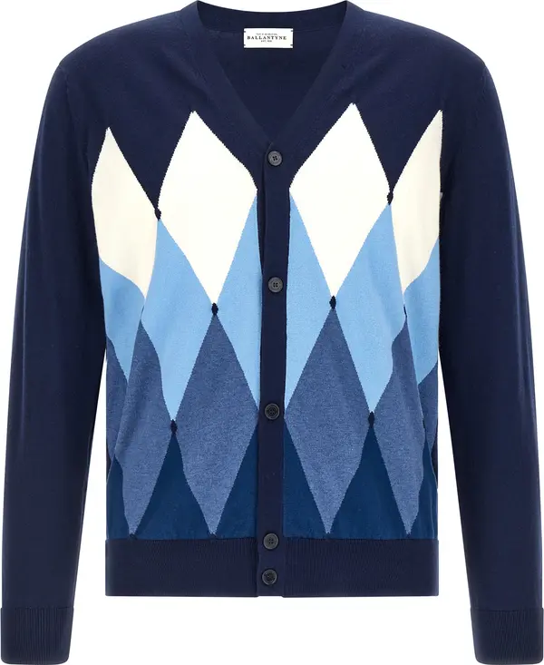 Blue Cotton Cardigan