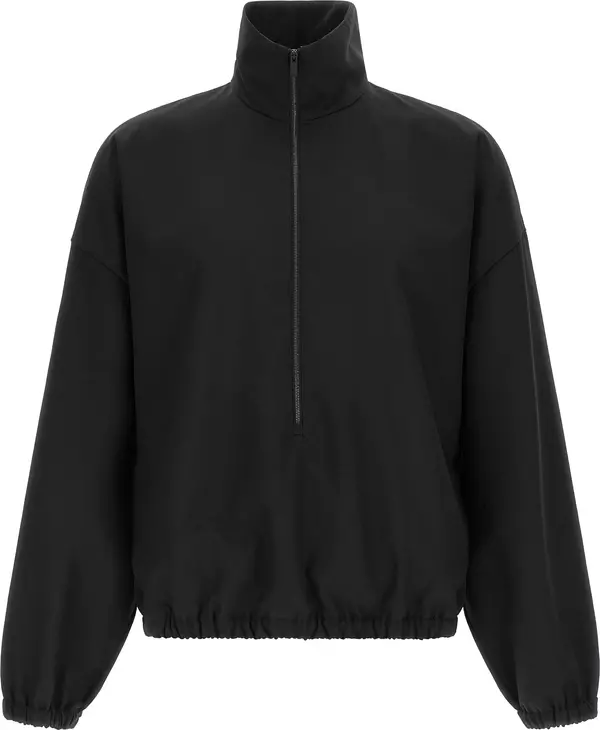 Black Virgin Wool Sweatshirt