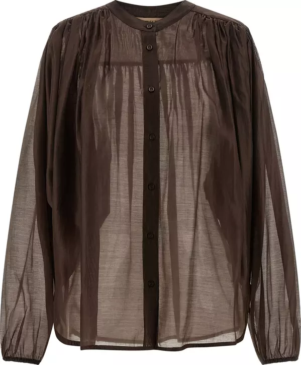 Brown Lycra Blouse