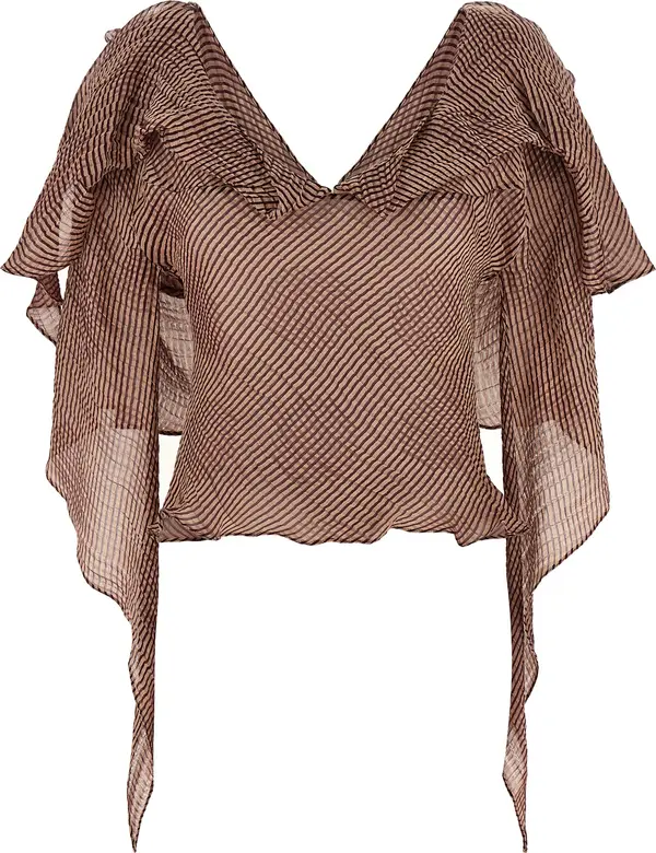 Bordeaux Linen Blouse