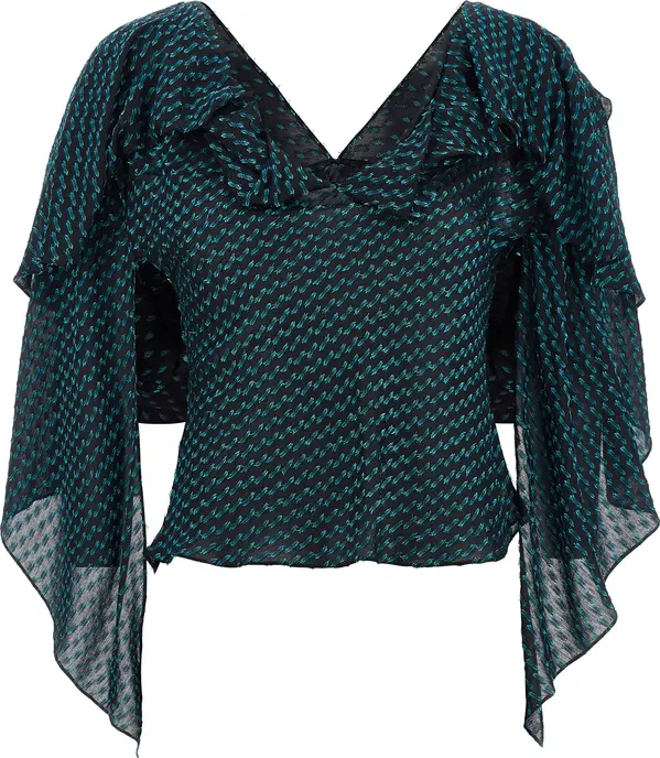 Blue Modal Blouse