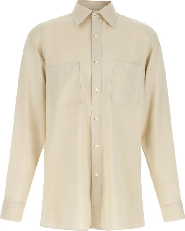 Beige Cotton Blouse