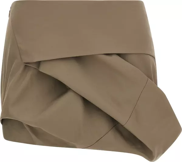 Gray Cotton Long Skirt