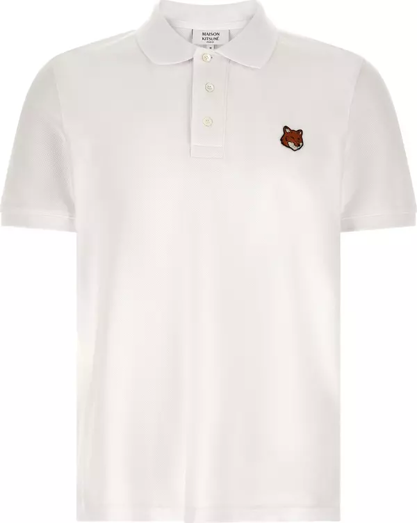 White Cotton Polo Shirt