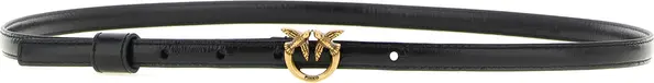 Black Lamb Leather Regular Belt