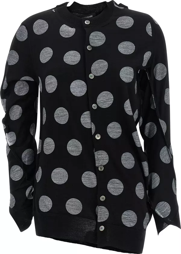 Bicolor Wool Cardigan