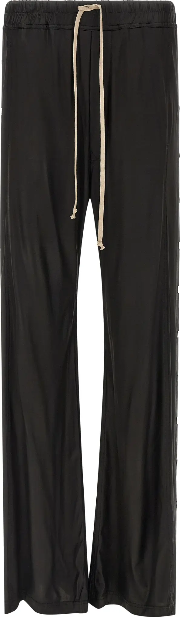 Black Acetate Casual Pants