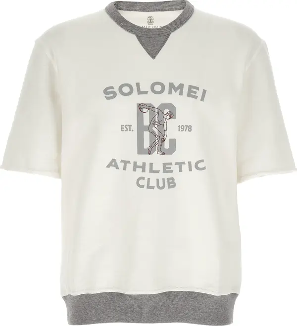 White Cotton Sweatshirt