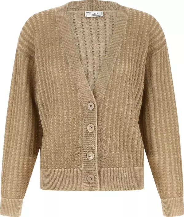 Beige Viscose Cardigan