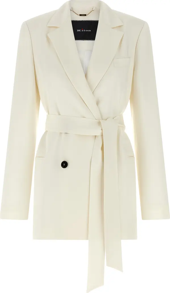 White Silk Blazer