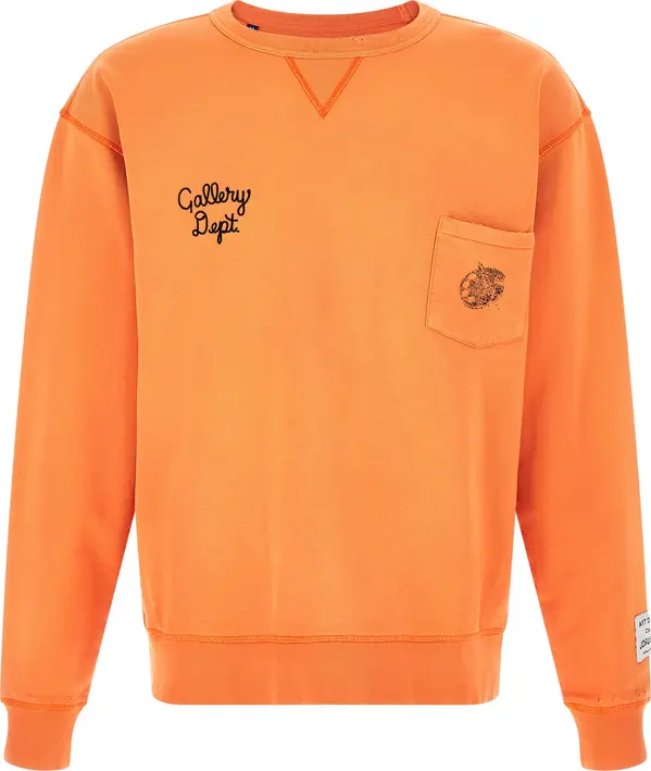 Orange Cotton Sweatshirt