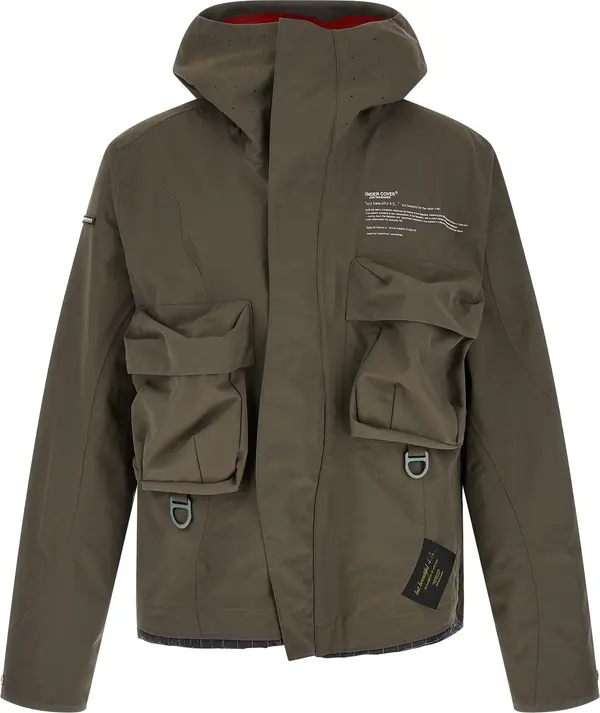 Gray Nylon Parka