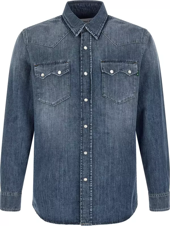 Blue Cotton Blouse