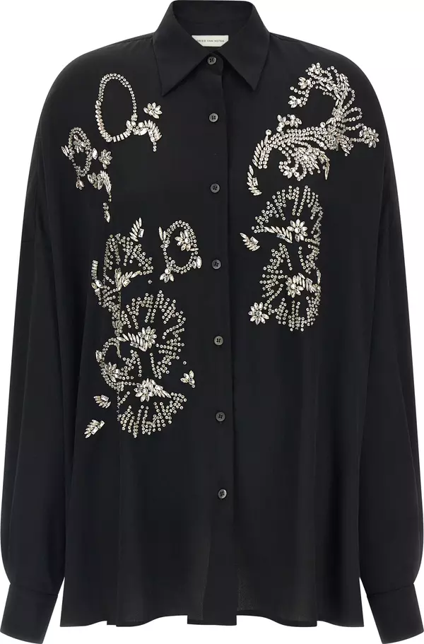 Black Polyester Blouse
