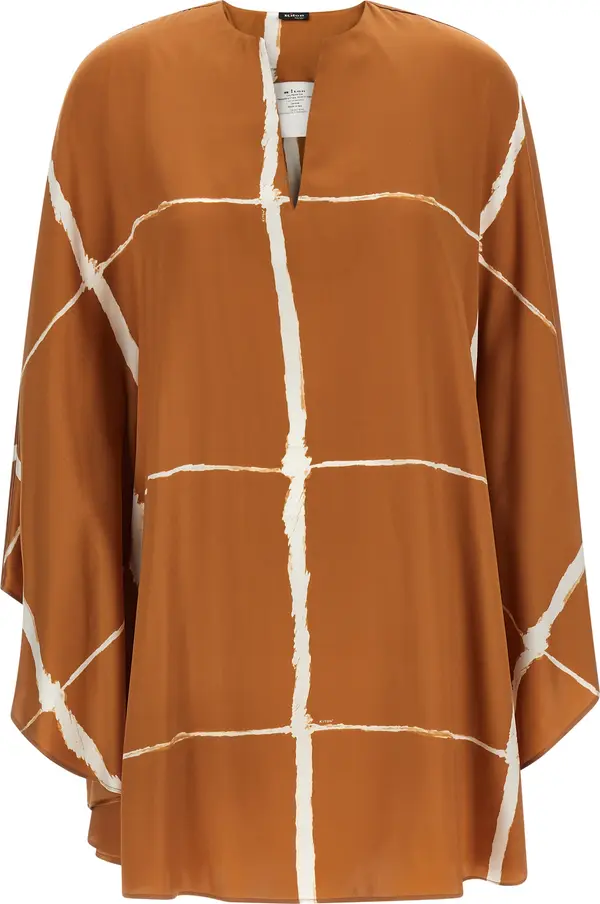 Brown Silk Blouse