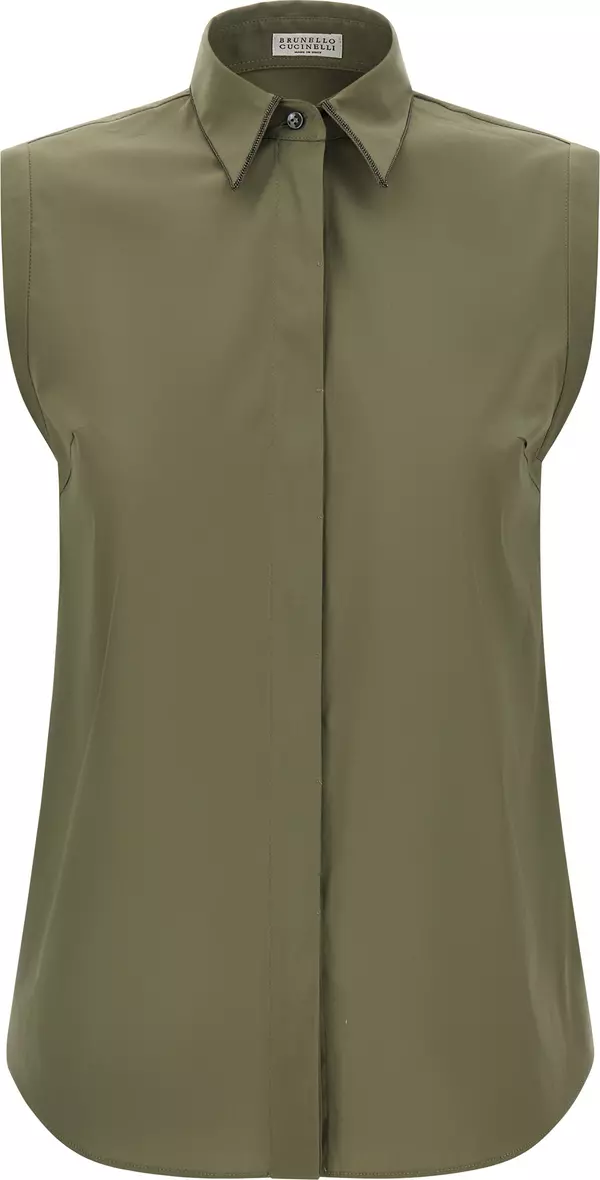 Bicolor Cotton Blouse