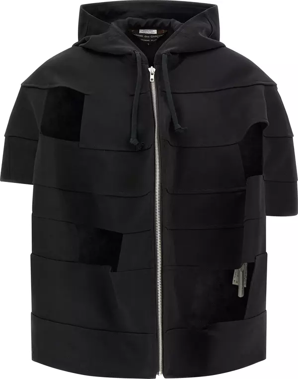 Black Wool Shell Jacket