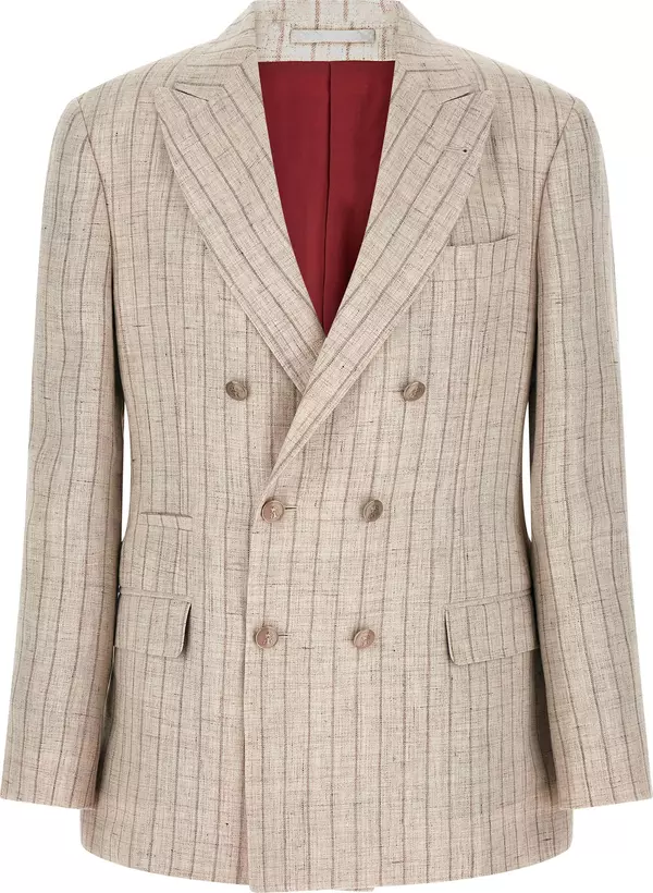 Gray Linen Blazer