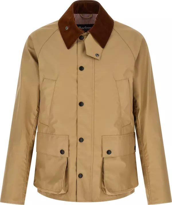 Beige Nylon Shell Jacket