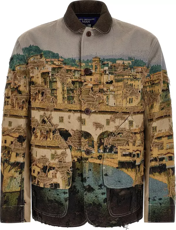 Multicolor Polyester Jacket