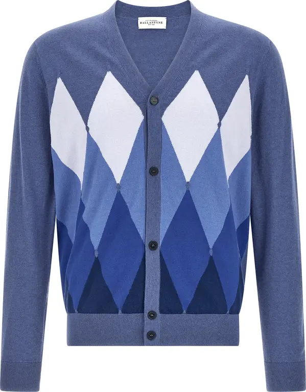 Blue Cotton Cardigan