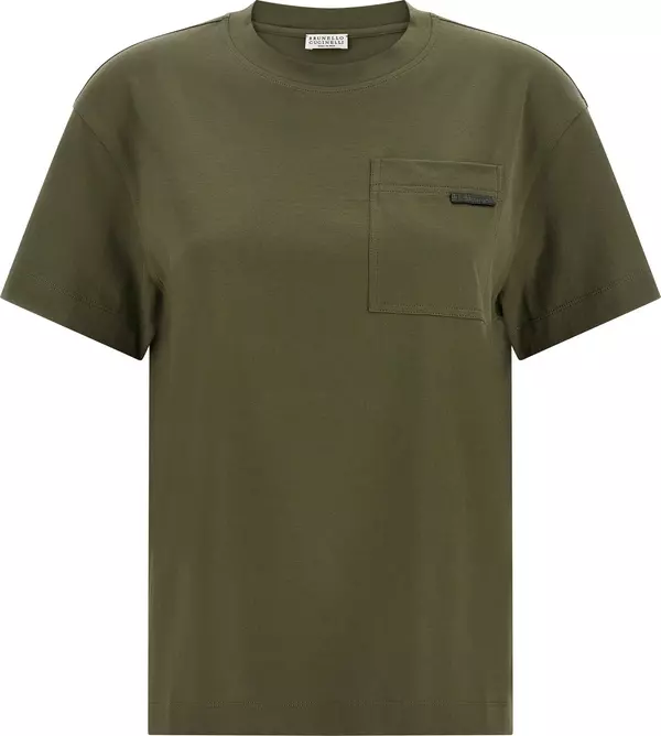 Bicolor Cotton T-Shirt