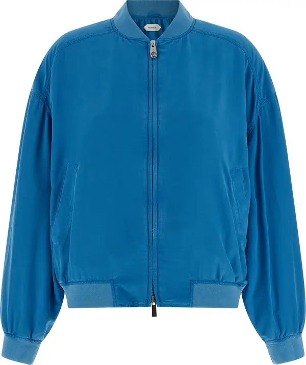 Blue Silk Bomber