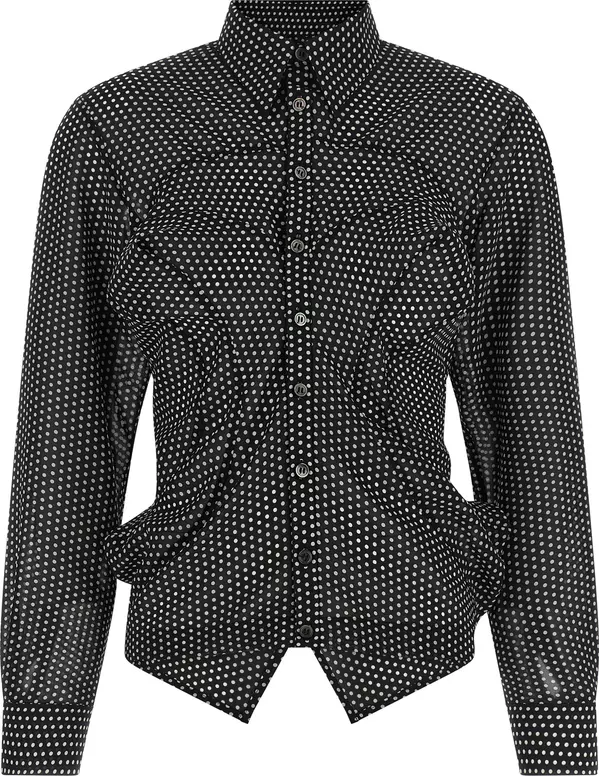Bicolor Polyester Blouse