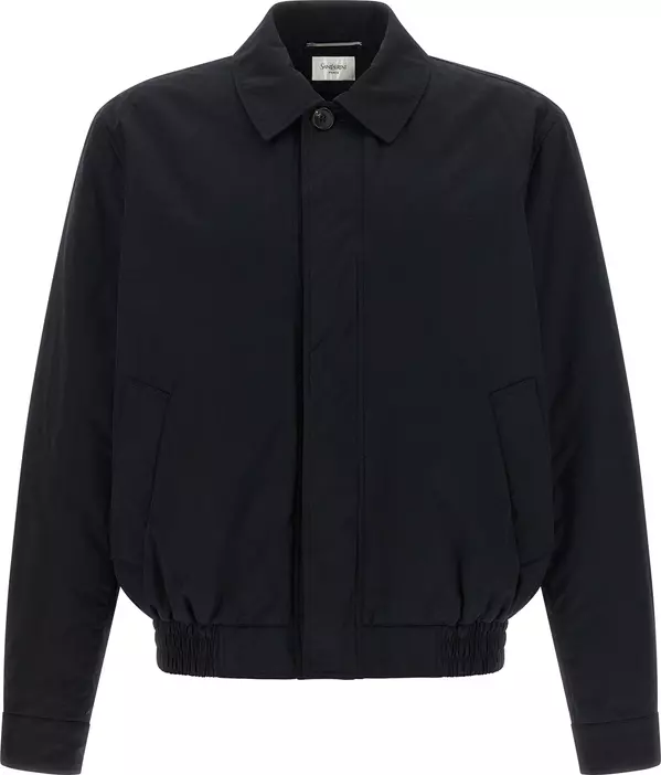 Black Cotton Shell Jacket