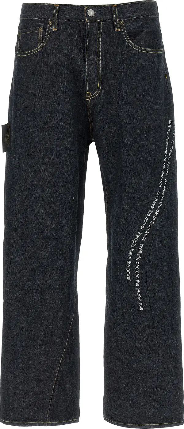 Blue Cotton Jeans Denim