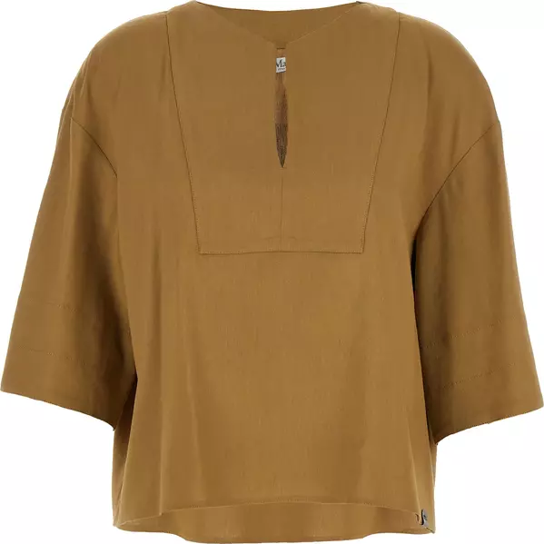 Beige Linen Blouse
