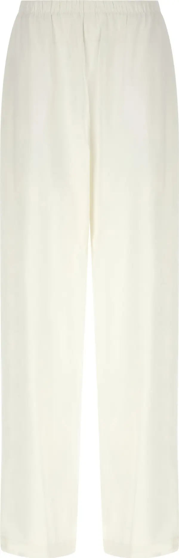 White Linen Casual Pants