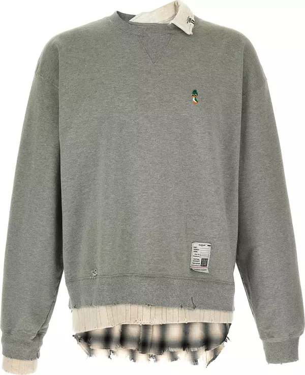 Gray Cotton Sweatshirt