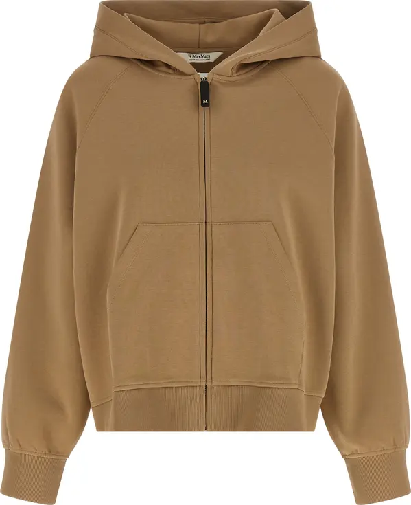 Beige Cotton Hoodie
