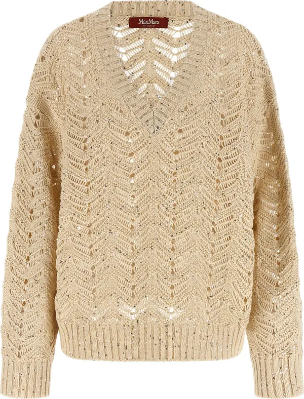 Beige Cotton Cardigan