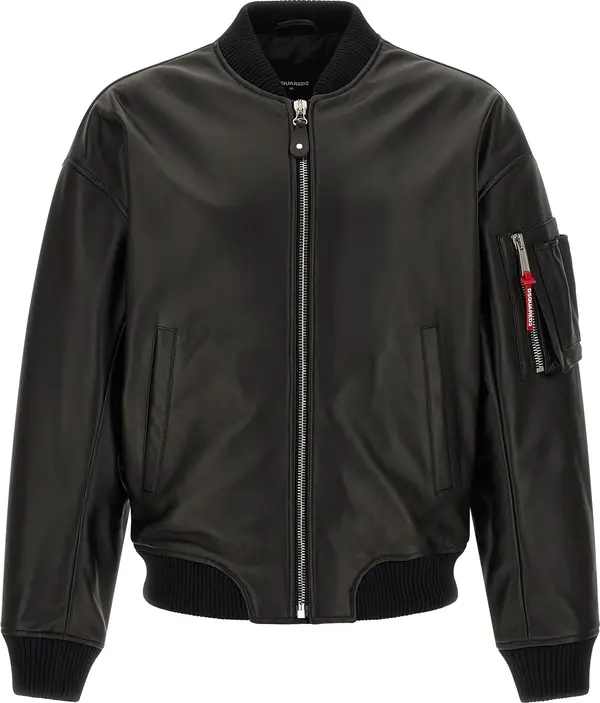 Black Leather Leather Jacket