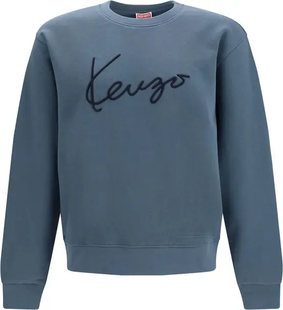 Blue Cotton Sweatshirt